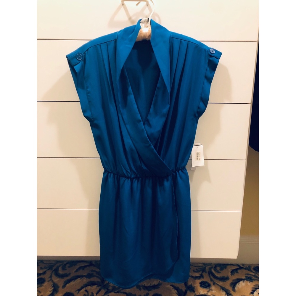 *BRAND NEW* Silky Aqua Mini Dress